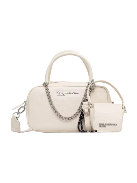 Karl Lagerfeld Jeans torebka crossbody beżowa