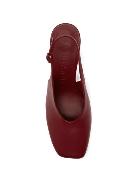Pantofi cu toc Studio Amelia slingback roșu