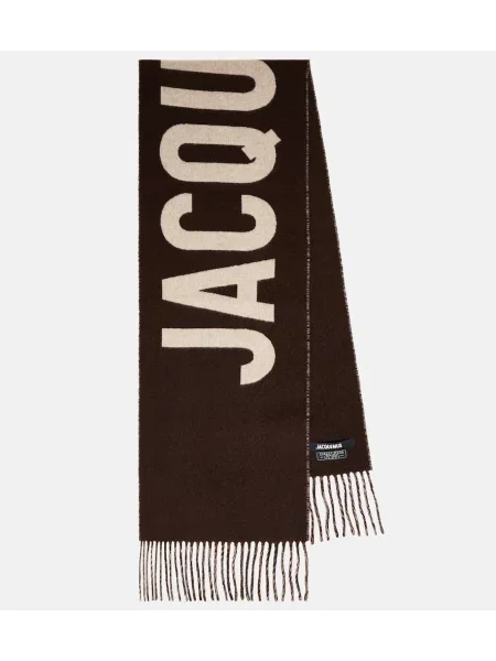 Fular Jacquemus de lână maro