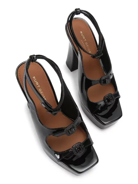 Kurt Geiger London босоніжки на високих шкіряні Buckle Platform Sdl