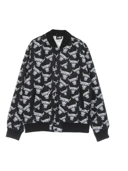 Kurtka bomber New Era z nadrukiem czarny