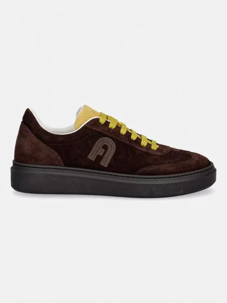 Furla Sneakers Furla Hype | piele întoarsă maro