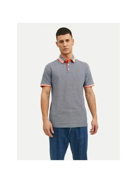 Jack&Jones Polo Paulos Slim Fit siva