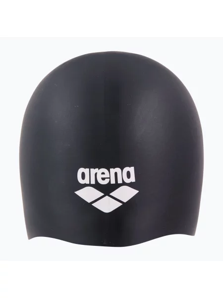 Arena Kúpacia čiapka s dlhými vlasmi čierna/biela biela