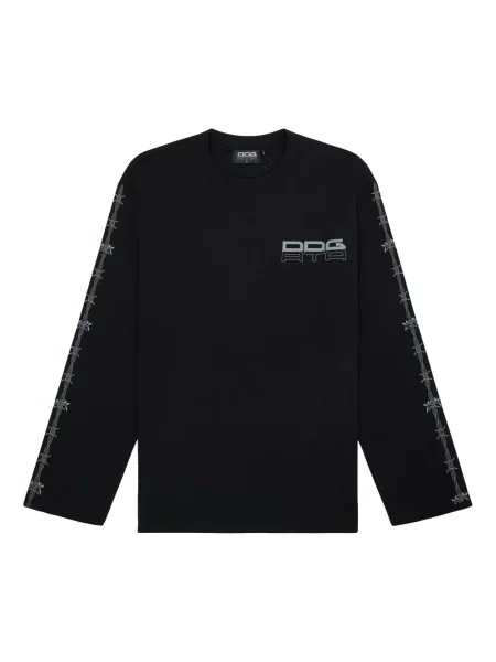 Tricou mânecă lungă Rta cu imagine negru