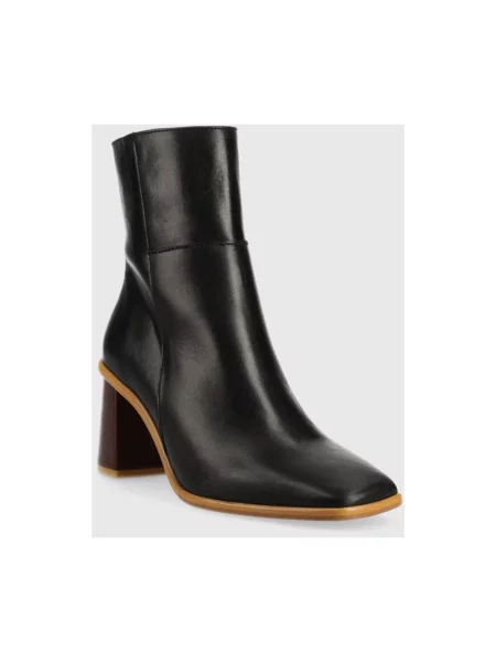 Buty do kostki Alohas skórzane retro czarne