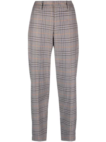 Pantaloni Dondup în carouri albastru