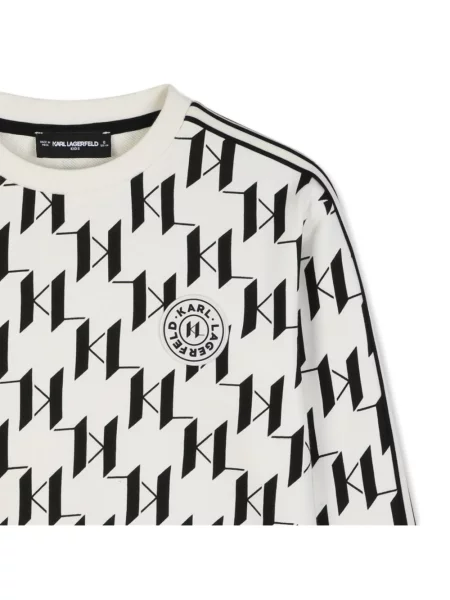 Dětska mikina Karl Lagerfeld bílá