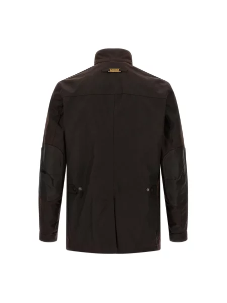 Kurtka funkcyjna z woskowanym splot twill Barbour brązowa