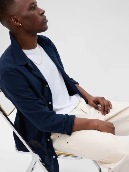 Cămașă Gap casual negru