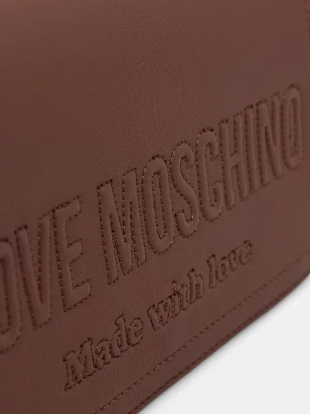 Кожаная сумка Love Moschino