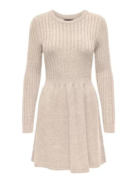 ONLY Rochie tricotat ONLFia kitt alb