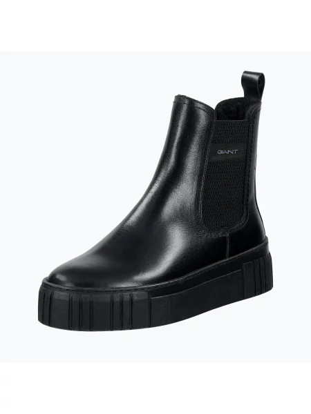 Botine Gant din piele negru