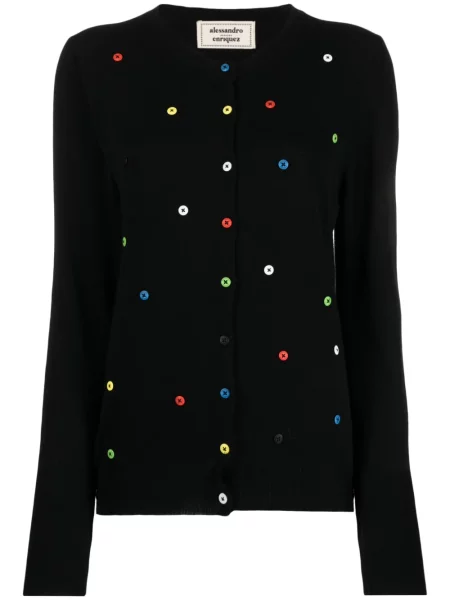 Cardigan Alessandro Enriquez de lână negru