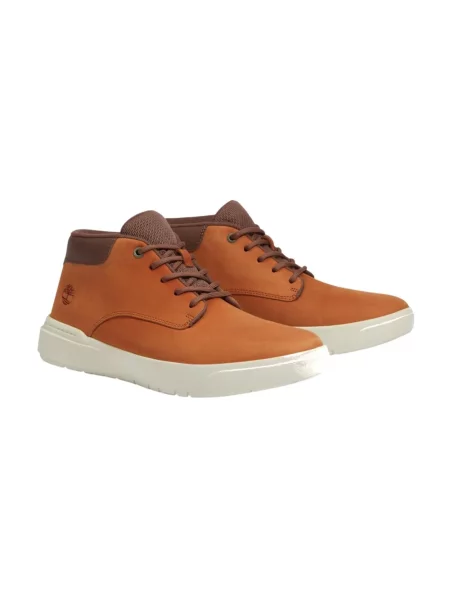 Botki Timberland skórzane brązowe