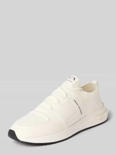 Sneakers w fasonie wsuwanym model DUSSELDORF' Armani Exchange białe