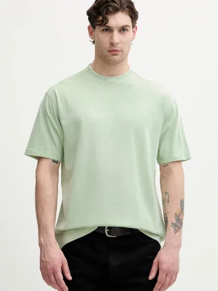 BOSS Orange tricou pentru bărbați din Te_Dye_ verde