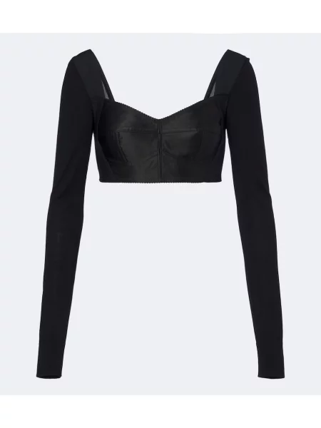 Top Dolce&gabbana din satin negru