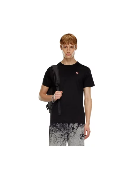 Diesel Koszulki Mężczyzna S T-shirt czarny