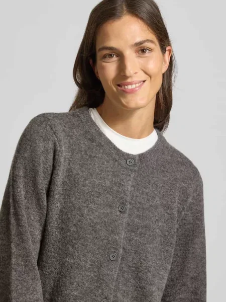 Kurtka o kroju regular fit z dzianiny z mieszanki wełny model ‘LULU’ Selected Femme
