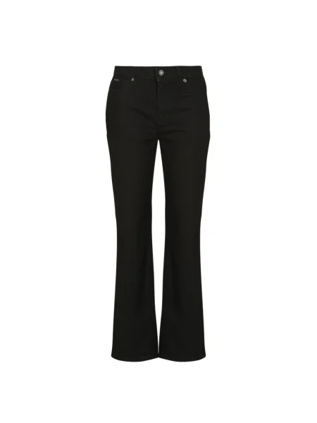 Blugi drepți Guess negru