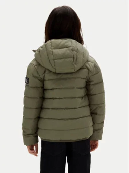 Calvin Klein Jeans Žieminė striukė Inst Logo M žalia
