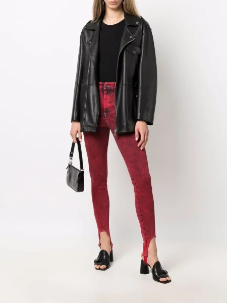 Слаб дънки skinny fit Diesel SLANDY червено