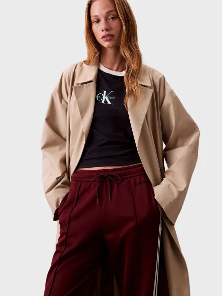 Спортивные штаны Calvin Klein Jeans бордовые