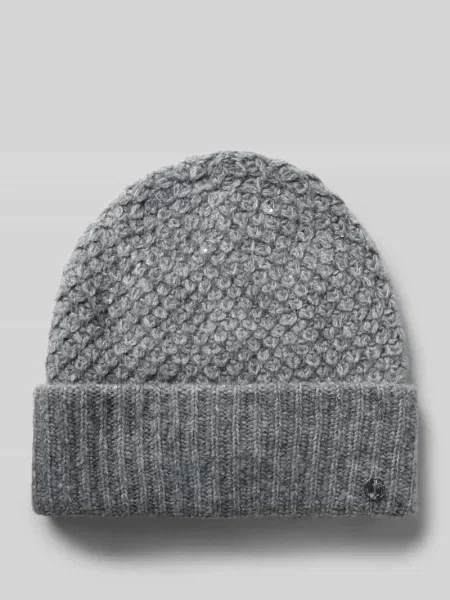 Czapka z brzegiem i detalem z logo Comma