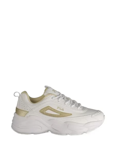 Sneakerși Fila cu broderie chunky alb
