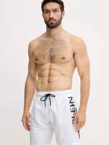 PLEIN SPORT pantaloni scurți de baie alb