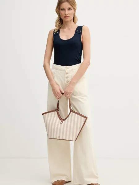 Tommy Hilfiger top z viskozo modra
