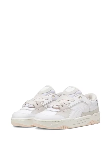 Sneakerși Puma din dantelă alb