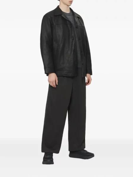 Kožená bunda Comme Des Garçons Homme černá