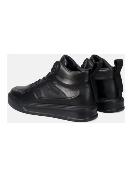 Sneakersy Barracuda skórzane czarne