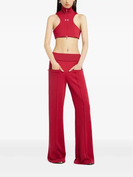 Pantaloni Courreges roșu