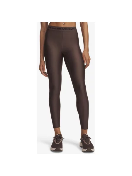 Długie legginsy Under Armour HeatGear S brązowe