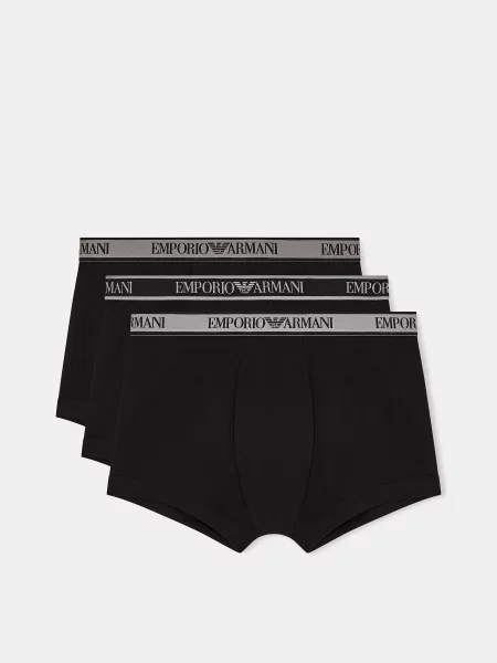 Труси Emporio Armani бавовна/еластан чорний