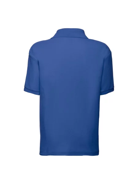 Tricou polo copii Fruit Of The Loom albastru
