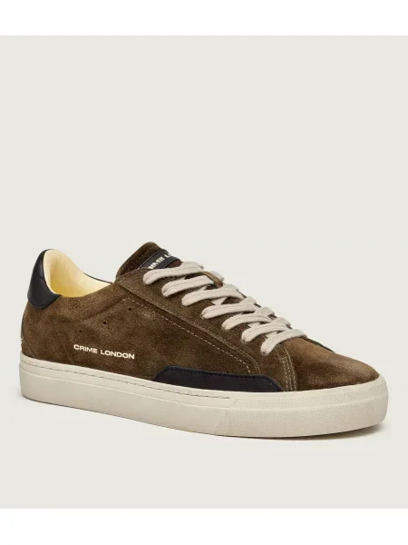 Crime London Sneakers Essential | piele întoarsă cu adaos de piele