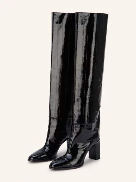 Jimmy Choo Kozačky Caly 85 černá