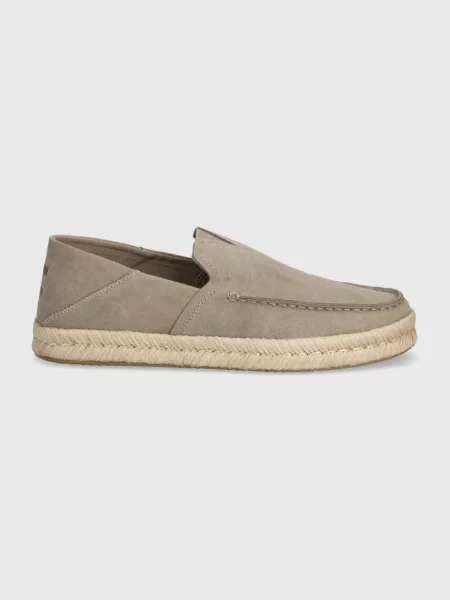 Espadrile iz semiša Toms Alonso Loafer Rope bež