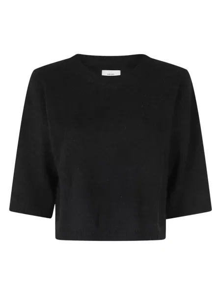 Sweter Loulou De Saison wełniany czarny