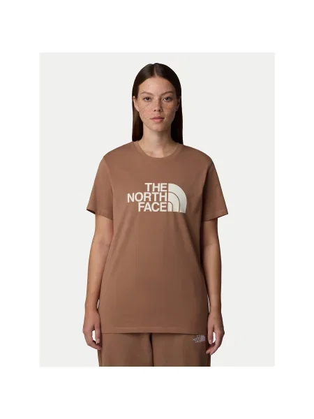 The North Face Marškinėliai Easy Loose Fit ruda