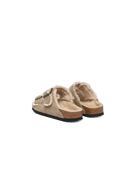 Ovčje kože superge Birkenstock bež