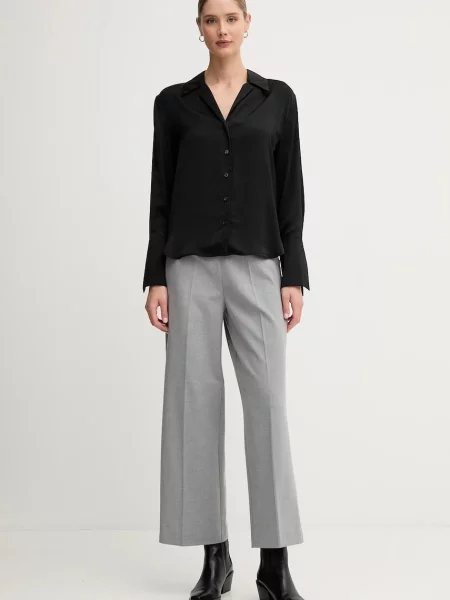 Dkny koszula regular z kołnierzykiem klasycznym czarny