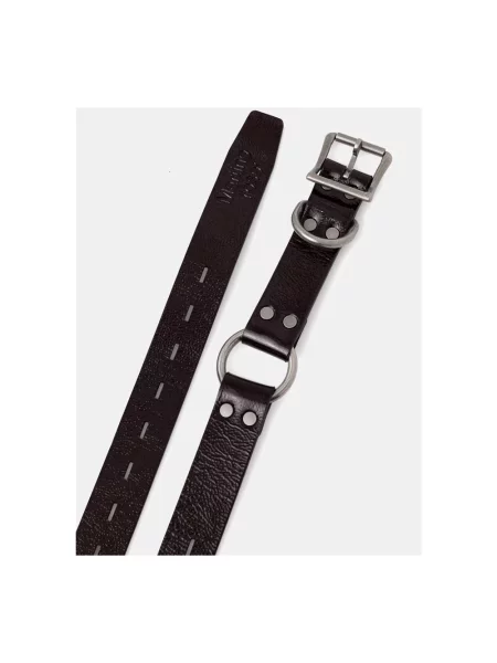 Martine Rose Bondage Belt pasek skórzany różowy