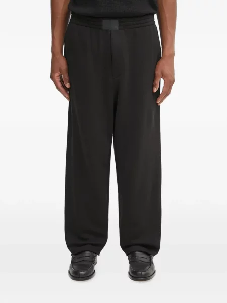 Pantaloni Helmut Lang alergare cu autograf negru