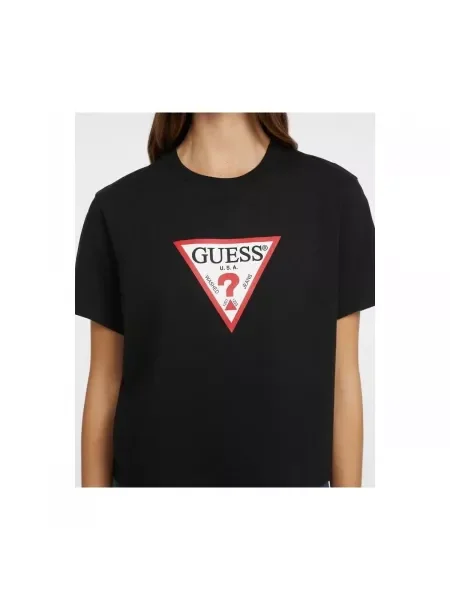 Guess Jeans Tričko čierna