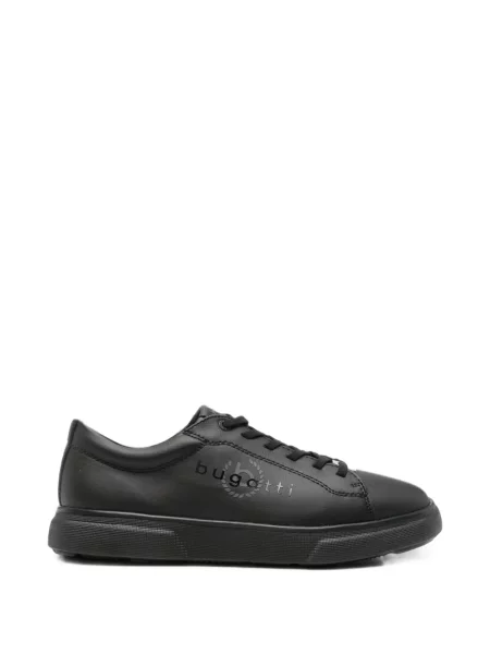 Sneakerși Bugatti cu șireturi din dantelă negru